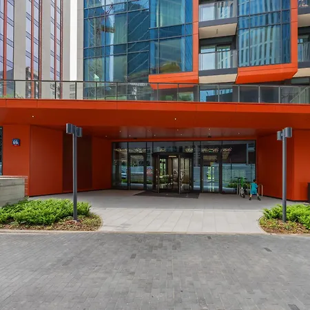 Towarowa Towers With Free Gym Access And Balcony By Renters Daire Varşova